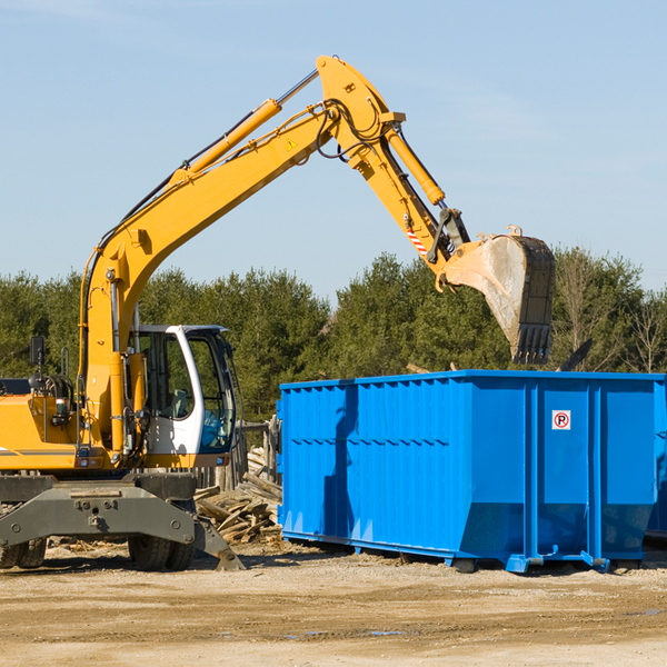 what happens if the residential dumpster is damaged or stolen during rental in Manistee County MI